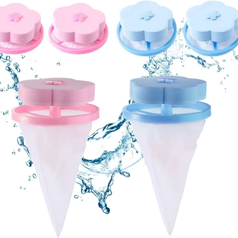 Pet Hair Remover Washing Machine Floating Lint Filter Bag Reusable Laundry Ball Clothes Hair Cleaning Tools Cat Hair Catcher