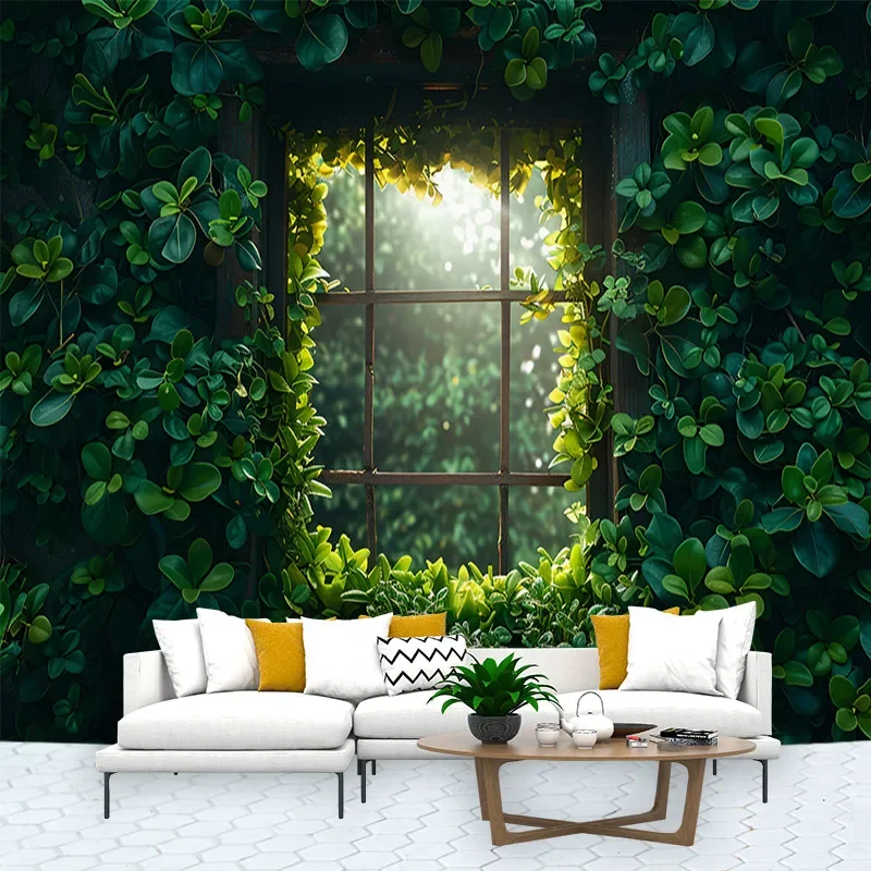 Vine Tapestry Tapices Room Wall Art Plant Green Leave Home House  Bedroom Masion Aesthetic Decor For Hanging