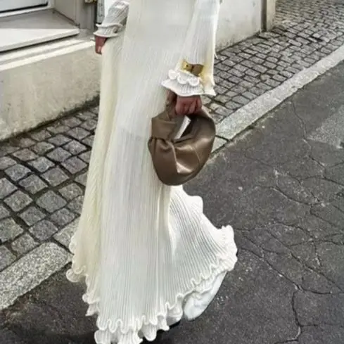 

Knitted Dresses Women Temperament Commuting Fashion Casual & Simple Long Sleeve Sweater Dresses Women's Wear In 2025 Autumn