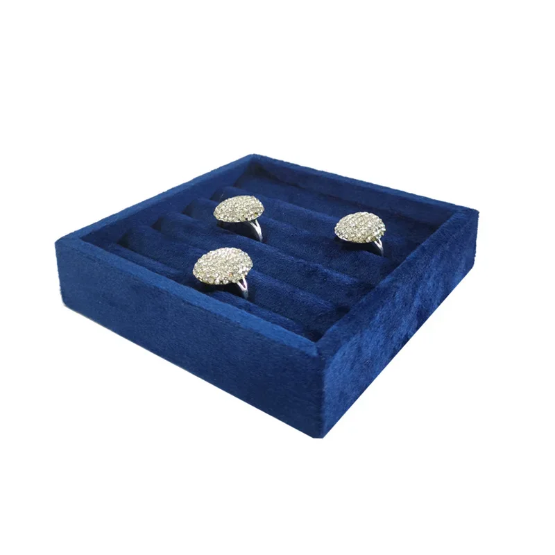 Flannelette Ring Display Tray Earrings Tray Ring Storage Tray Jewelry Counter Display Tray Jewelry Display Props