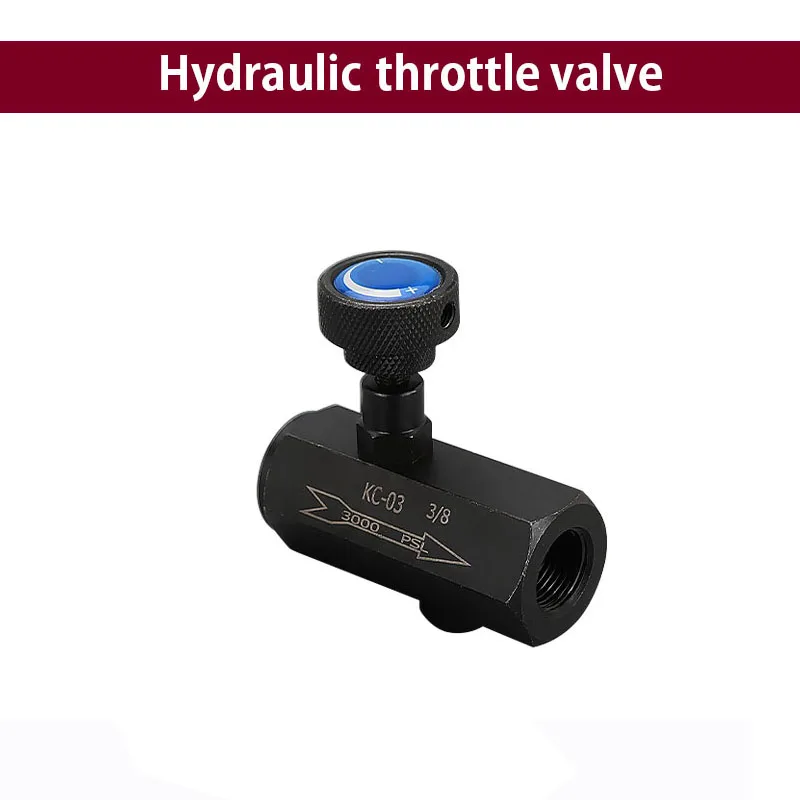 KC-02/034Hydraulic one-way throttle valve speed co0ntrol flow control valve  Straight Check Oil Pressure Flow Throttling Control