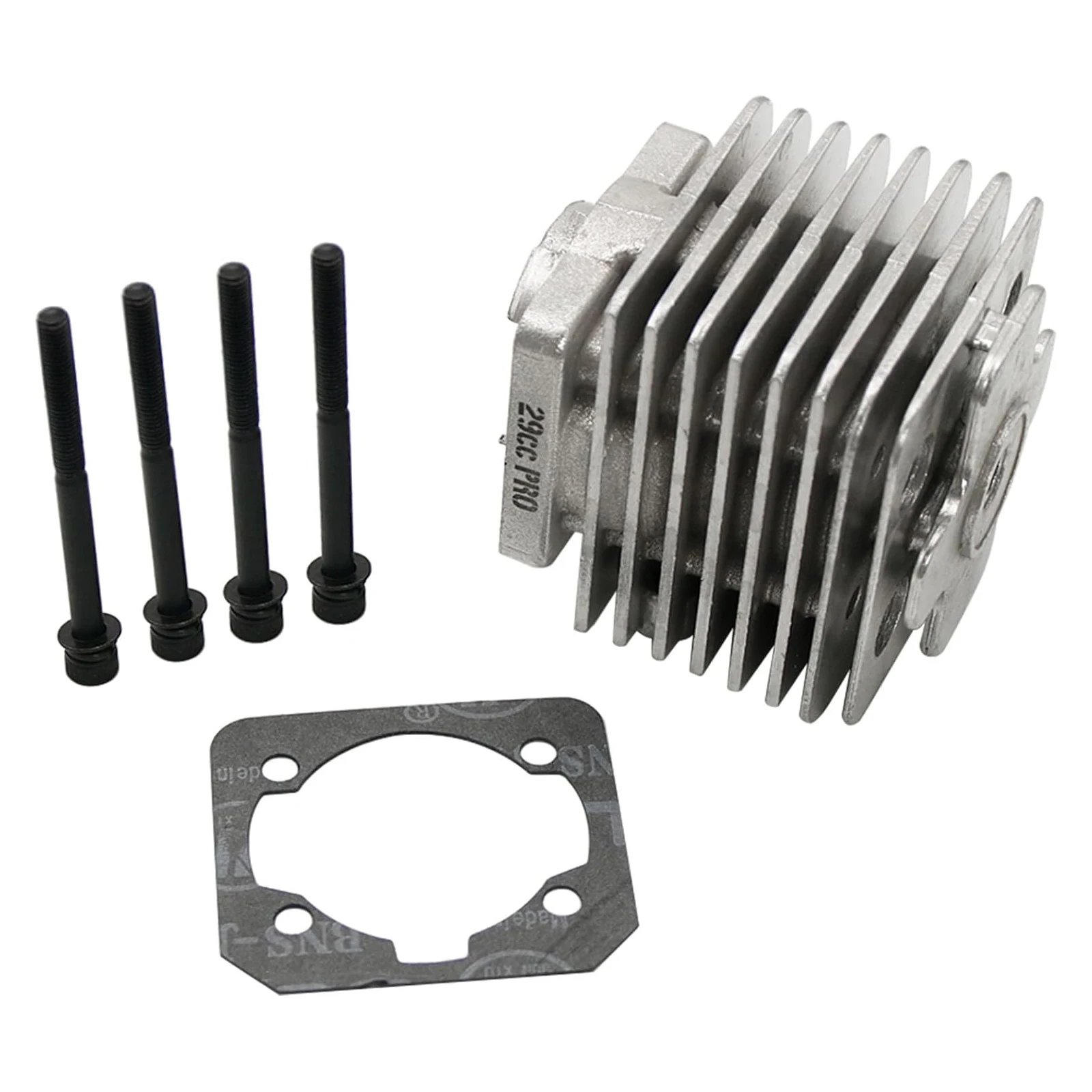 TSRW 29CC RCカー 4ボルトシリンダーヘッド+ピストンキット（リードケースエンジン専用）1/5 RC Hpi Rofun Km Rovan Baja Losi 5t FG GoPed対応