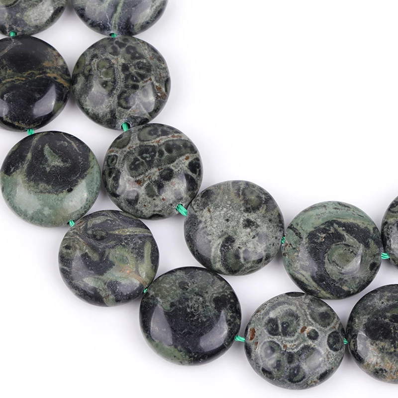 Natural Dark Blue Kambaba Jaspers Stone Beads DIY Loose Beads For Jewelry Making Strand 15 Inches Wholesale