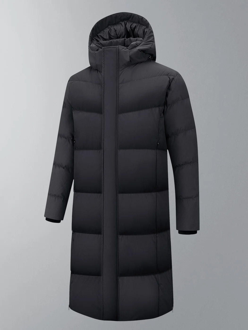 

Detachable Hat Mid-Length Thiened White Du down Men's Jaet Parent-Child Matching Outerwear Knee-Length Warm Cold-Resist...