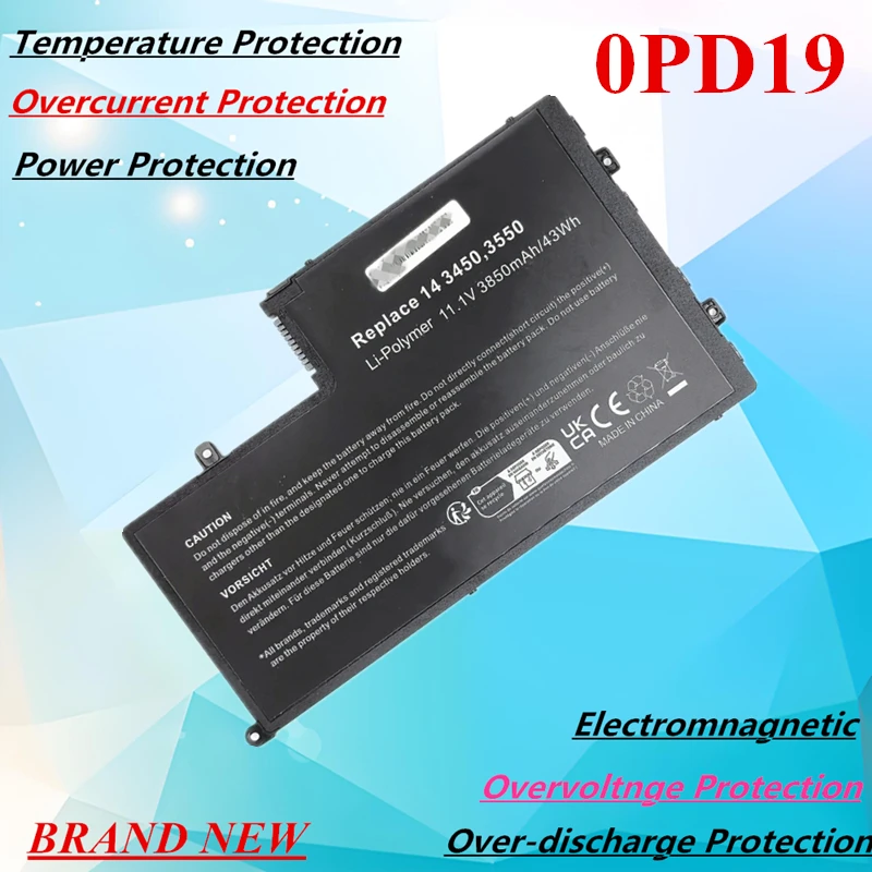 新しい 0PD19 バッテリー Inspiron 14-5448 15-5547 15-5548 5443 5447 5448 N5447 5442 5445 5542 緯度 14 3450 15 3550