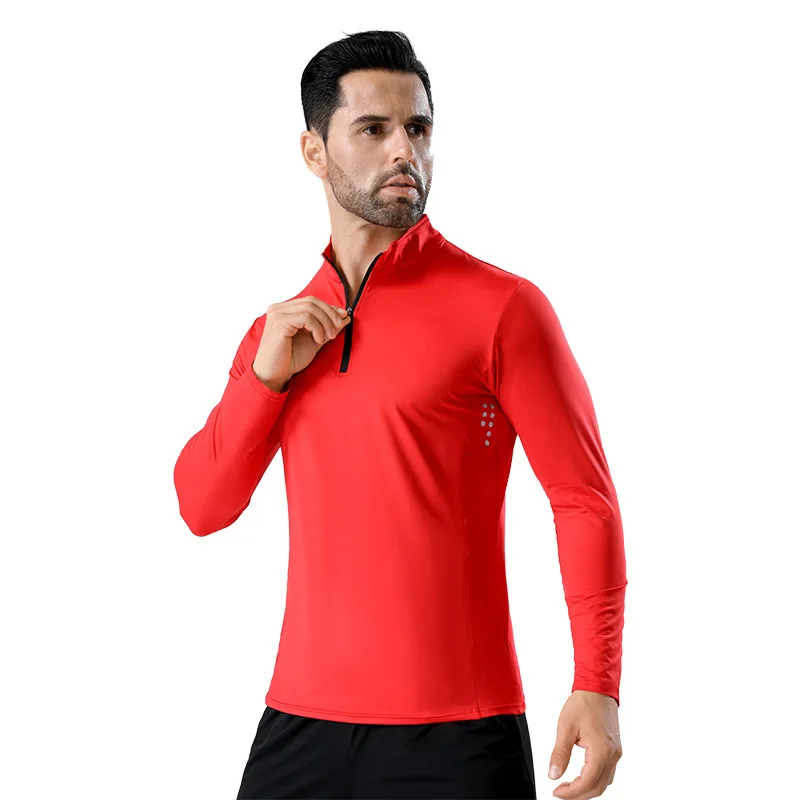 

Quick Drying Basketball Tight Fitting T-Shirts For Men'S Long Sleeved Sports Cycling Top Running Fitness Football Training Shirt