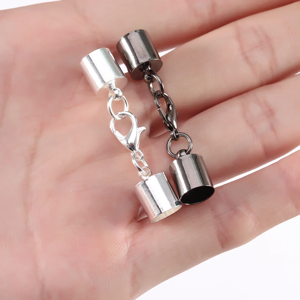 10 قطعة المشابك جراد البحر السنانير الجلود الحبل نهاية قبعات 2.5-10 مللي متر العقص نهاية تلميح قبعات موصلات ل سوار قلادة النتائج مجوهرات