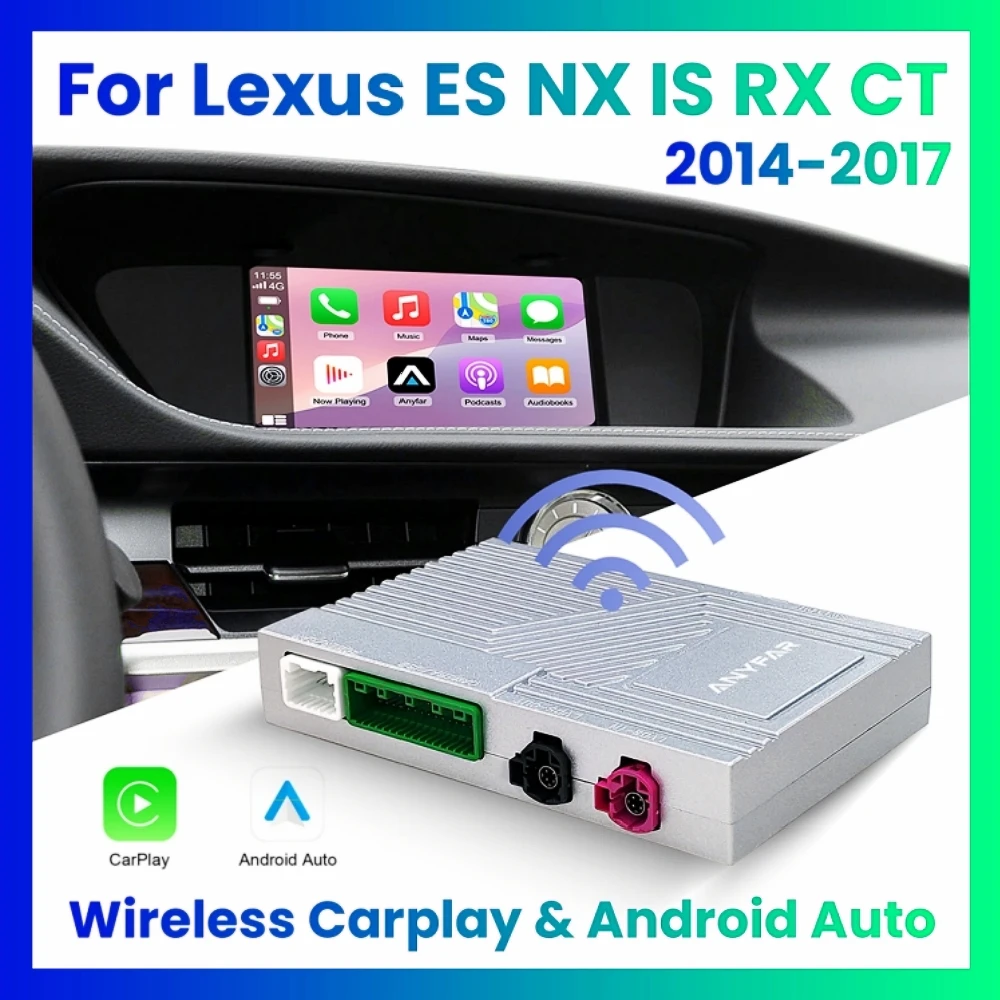 For Apple CarPlay Wireless Android Auto Decoder Box For LEXUS ES NX200 NX ES300 ES IS250 2014-2017 UX RX GX RC300 2018-2021