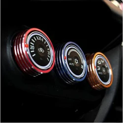 For Mitsubishi ASX Lancer Outlander Sport RVR 3pcs/set Car Air Conditioning Heat Control Switch AC Knob Ring Auto Accessories