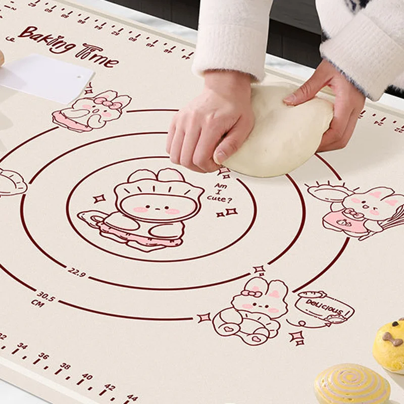 

1PCS Silicone Pad Baking Mat Sheet Kneading Dough Mat For Kitchen Rolling Dough Pizza Large Dough Non-Stick Maker Holder