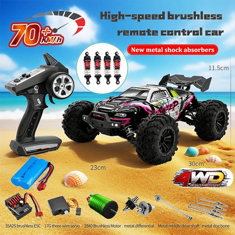 

1/16 Scale RC Car SCY 16101 16102 Pro 70km/h 4x4 High-Speed RC Car All New Parts Upgraded Shock Absorbers A Great Gift for Boys