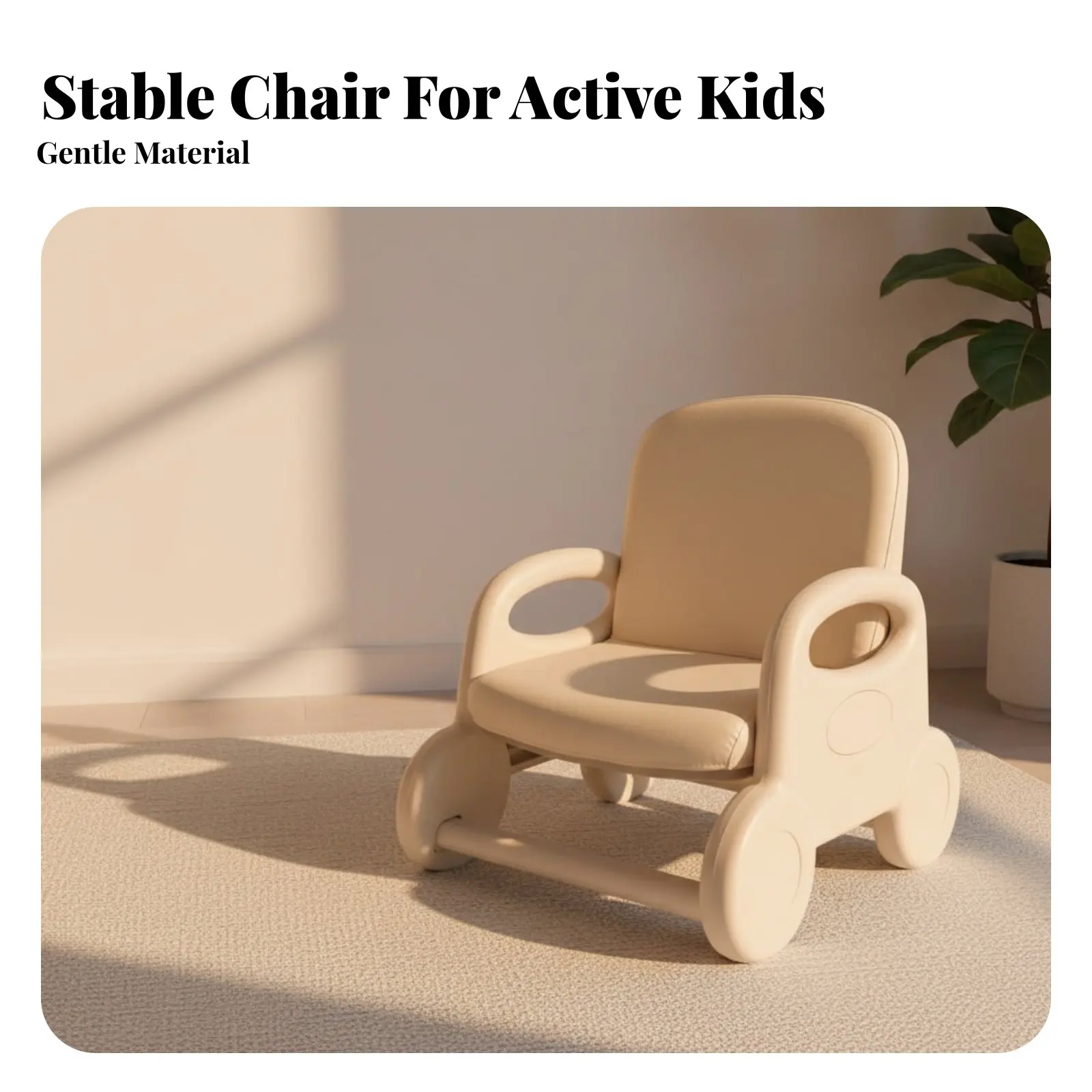 

Детский стул с регулируемой высотой спинки, устойчивый, с защитой от опрокидывания, мебель для детей, закругленные края, легко чистится, для детских садов и яслей