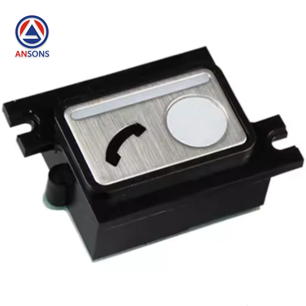 M-Type Elevator Push Button Square DS Aluminium Surface Ansons Elevator Ersatzteile