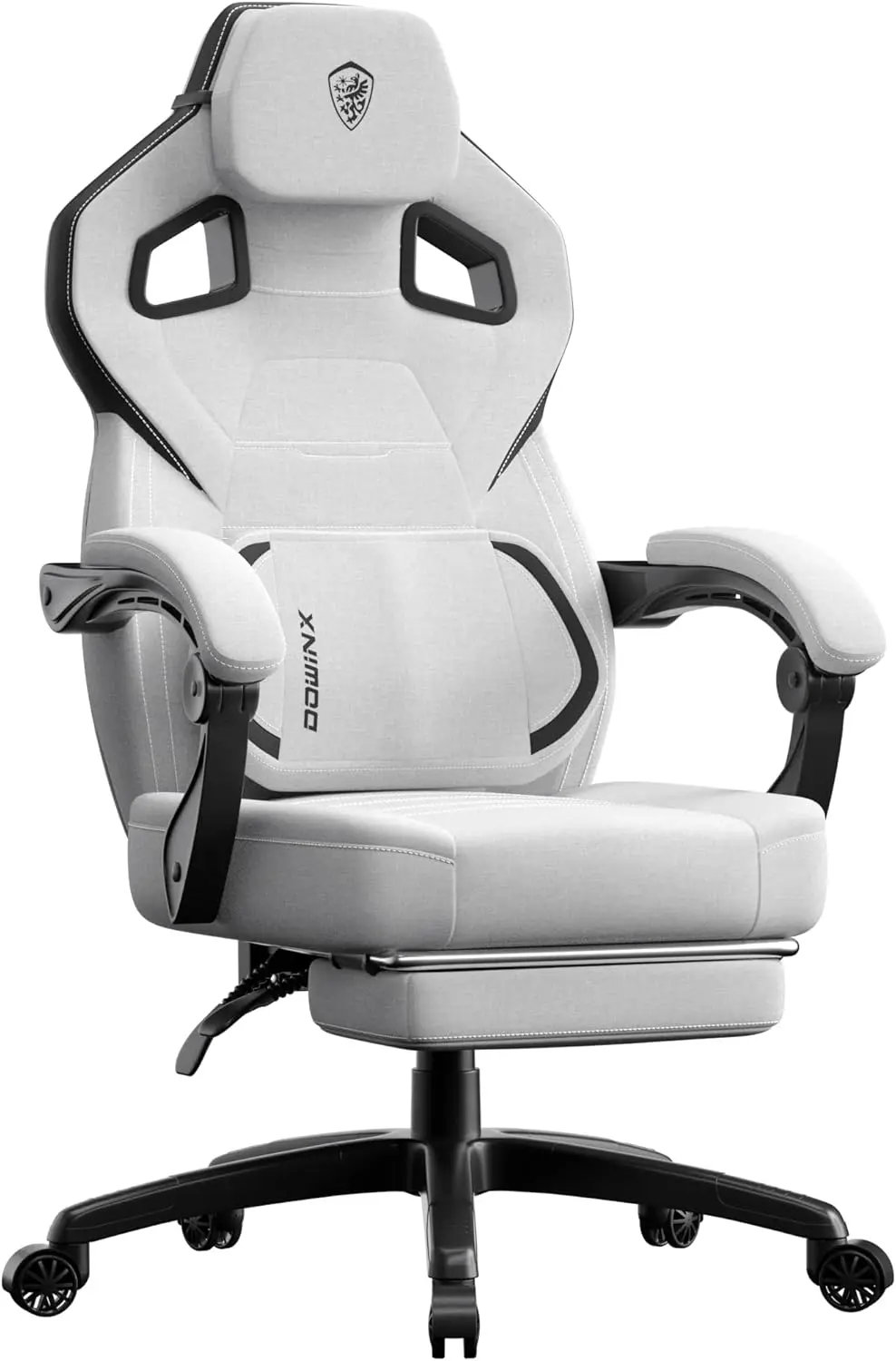 

Fabric Gaming Chair With Footrest, Big And Tall Gamer Chair With Lumbar Support, Wide Ba Computer Chair For Heavy People,