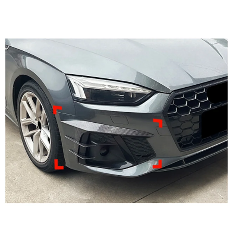 Mistlamp Spoiler Cover Koolstofvezel Trim Voor Auto Voorbumper Splitter Voor A5 S5 F5.5 Sline 2021-2024