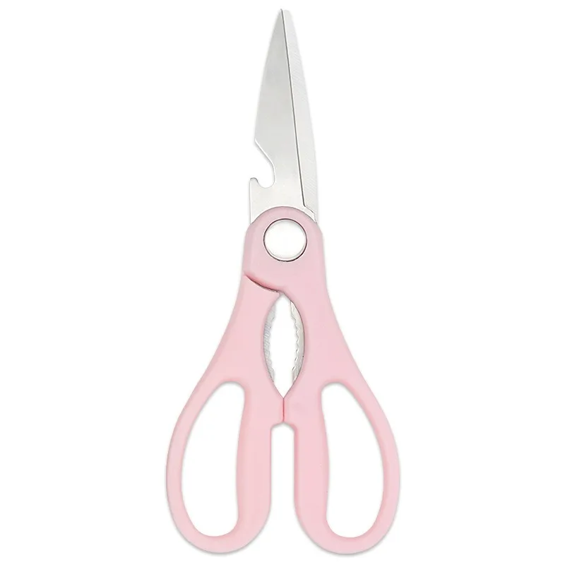 9180 Kitchen Scissors, Walnut Open Bottle Cap Kitchen Multi-purpose Scissor, Stainless Steel KitchenScissors