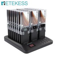 Retekess TD157A Restaurant Pager Wireless Calling System 24 Coaster Buzzer With Display Board 800m Distances For Food Truck Cafe