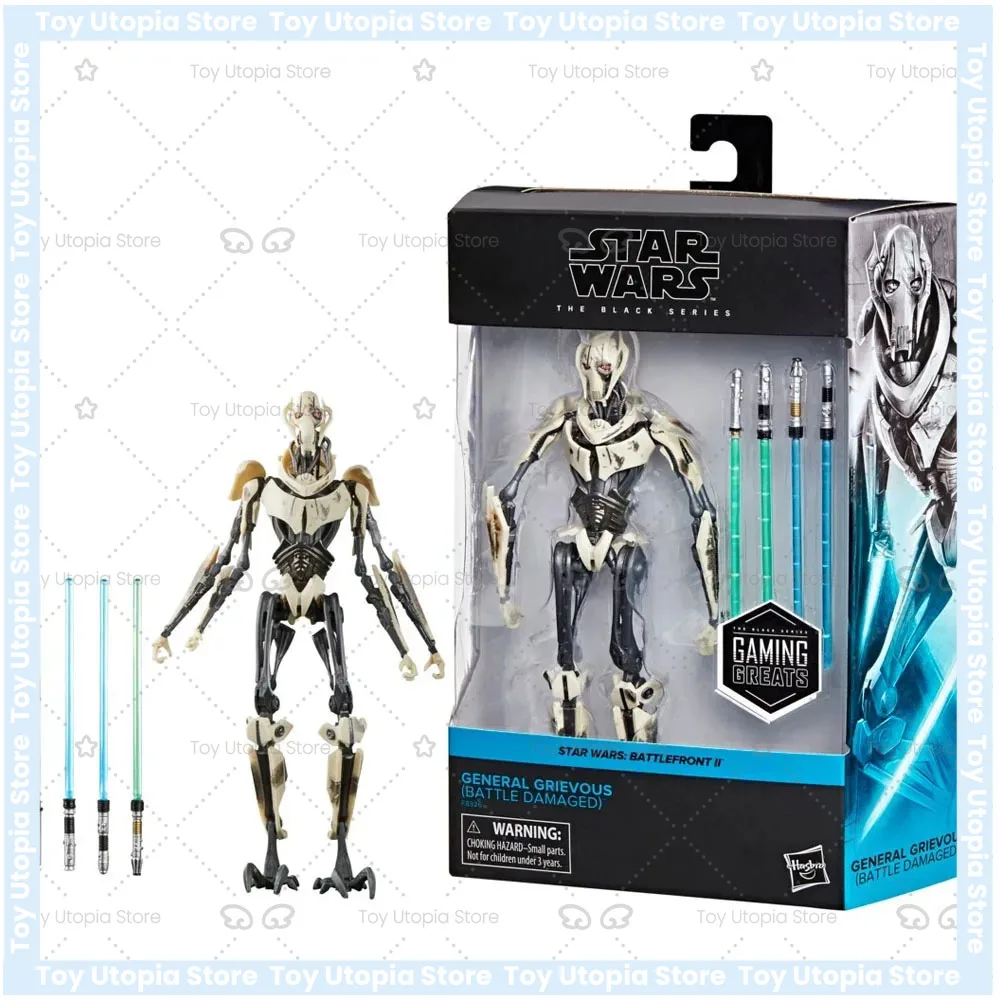 Newly Arrived Stock Hasbro Star Wars The Black Series General Grievous 15cm  Anime Figure Model Collection Toy Gift view 2