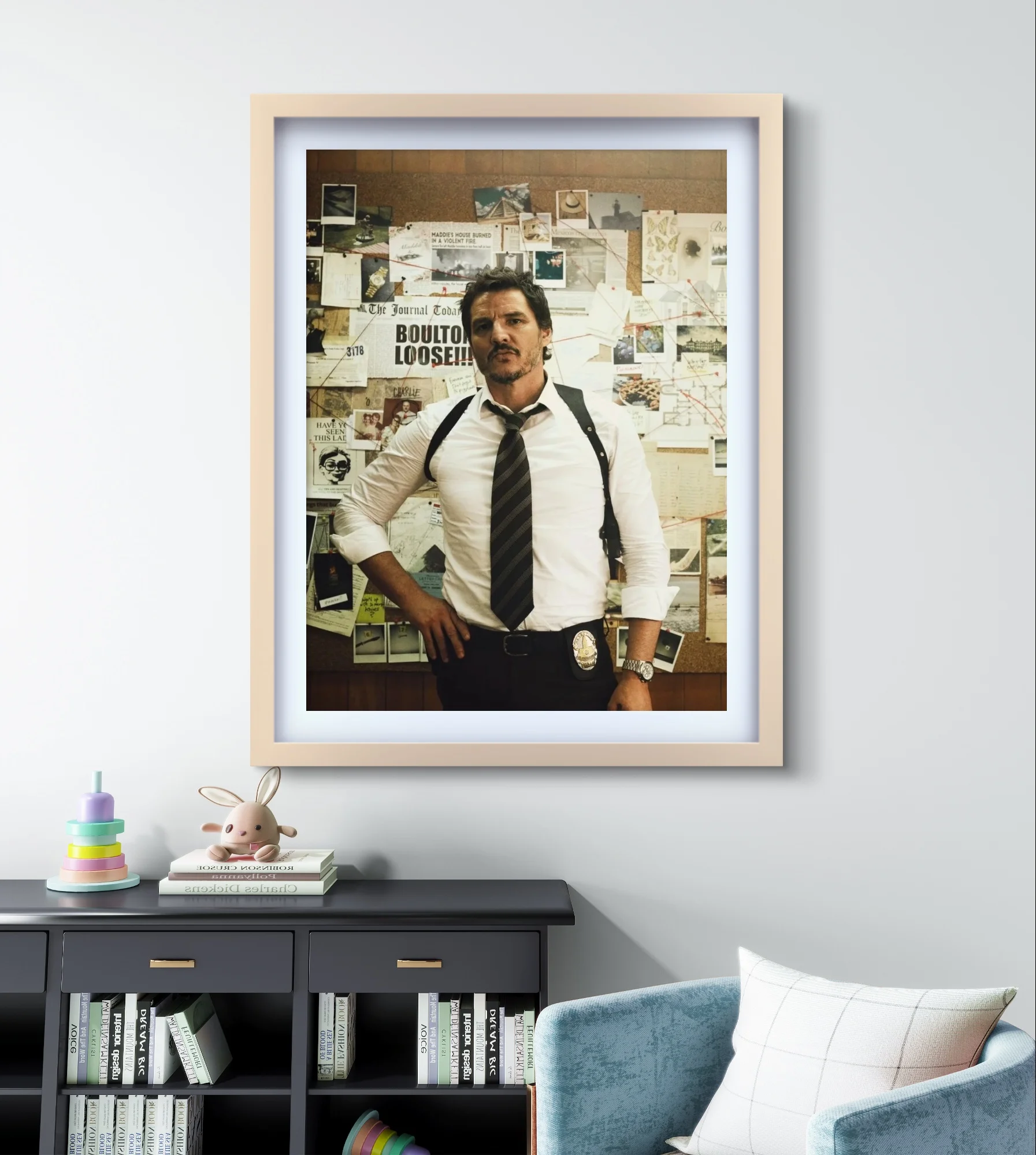 الممثلين الفيلم الشعبي 5D الماس طقم الطلاء بيدرو باسكال فسيفساء ملصقات DIY بها بنفسك الماس التطريز ديكور المنزل مروحة هدية