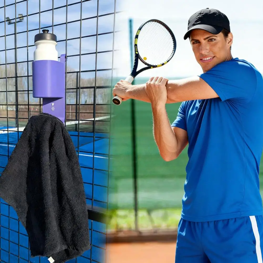 

Paddle Tennis Water Bottle Towel Rack 3D Printed Court Side Towel Water Bottle Holder Tennis Matches Players Essential Acces