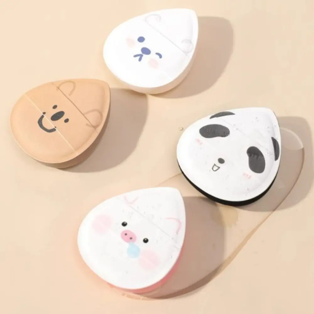 Bonito super macio zoológico pó puff ferramenta de maquiagem dos desenhos animados marshmallow esponja seco e molhado almofada de ar macio