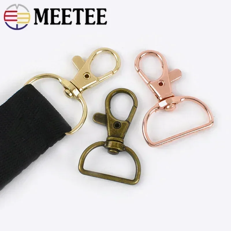 10/30/50Pcs 20mm/25mm Metal Lobster Clasps Bag Strap Swivel Trigger Buckles DIY Clip Snap Hook Webbing Hanger Keychain Hooks