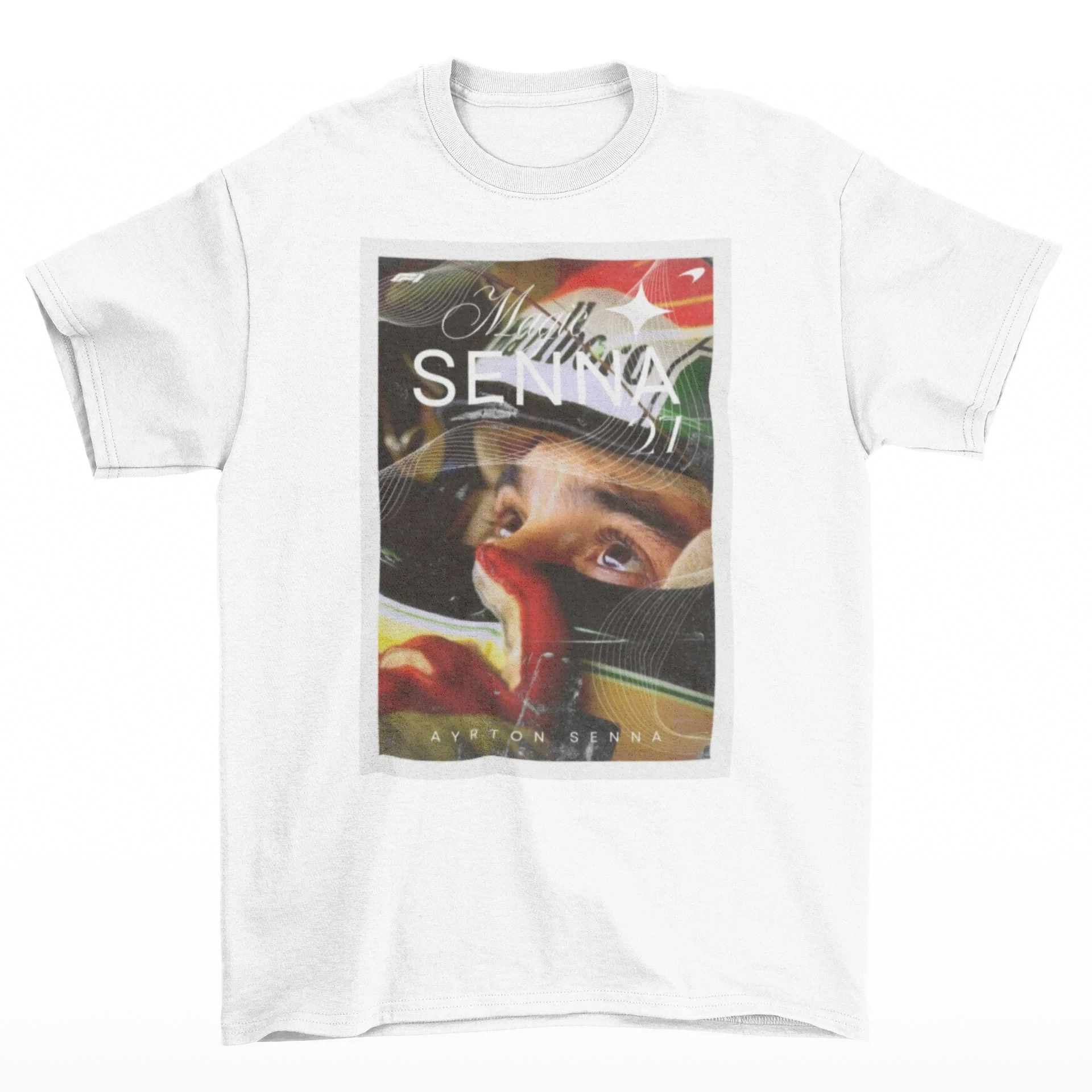 Ayrton Senna Formula 1 Graphic T Shirts Gym T-shirts Man T-shirts for Men Mens Clothing Y2k Liam Payne Tops Tees Men's