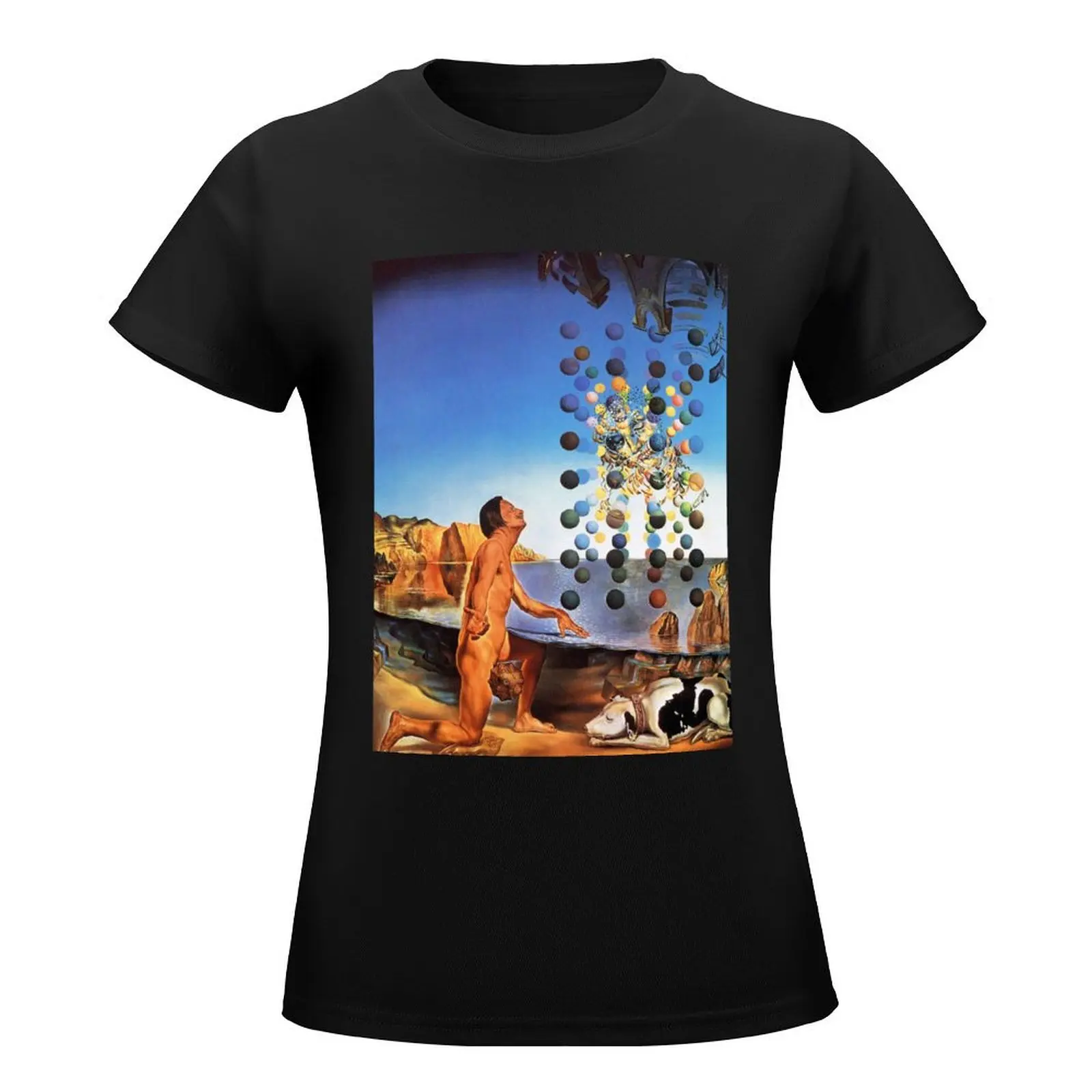 Salvadore Dali Surrealism Famous Painters Posters T-Shirt summer tops female graphics ariat shirts for Women