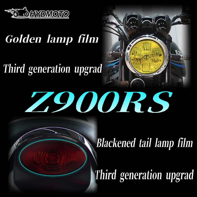 

For Kawasaki Z900RS 2019 -2022 motorcycle lamp film tail lamp film rear-view mirror rainproof film Modification accessories