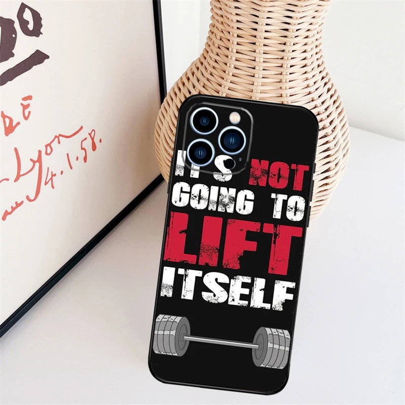 Bodybuilding Gym Fitness Phone Case For iPhone 16 15 Pro Max 11 12 13 Mini 14 Plus X XR XS Max Cover