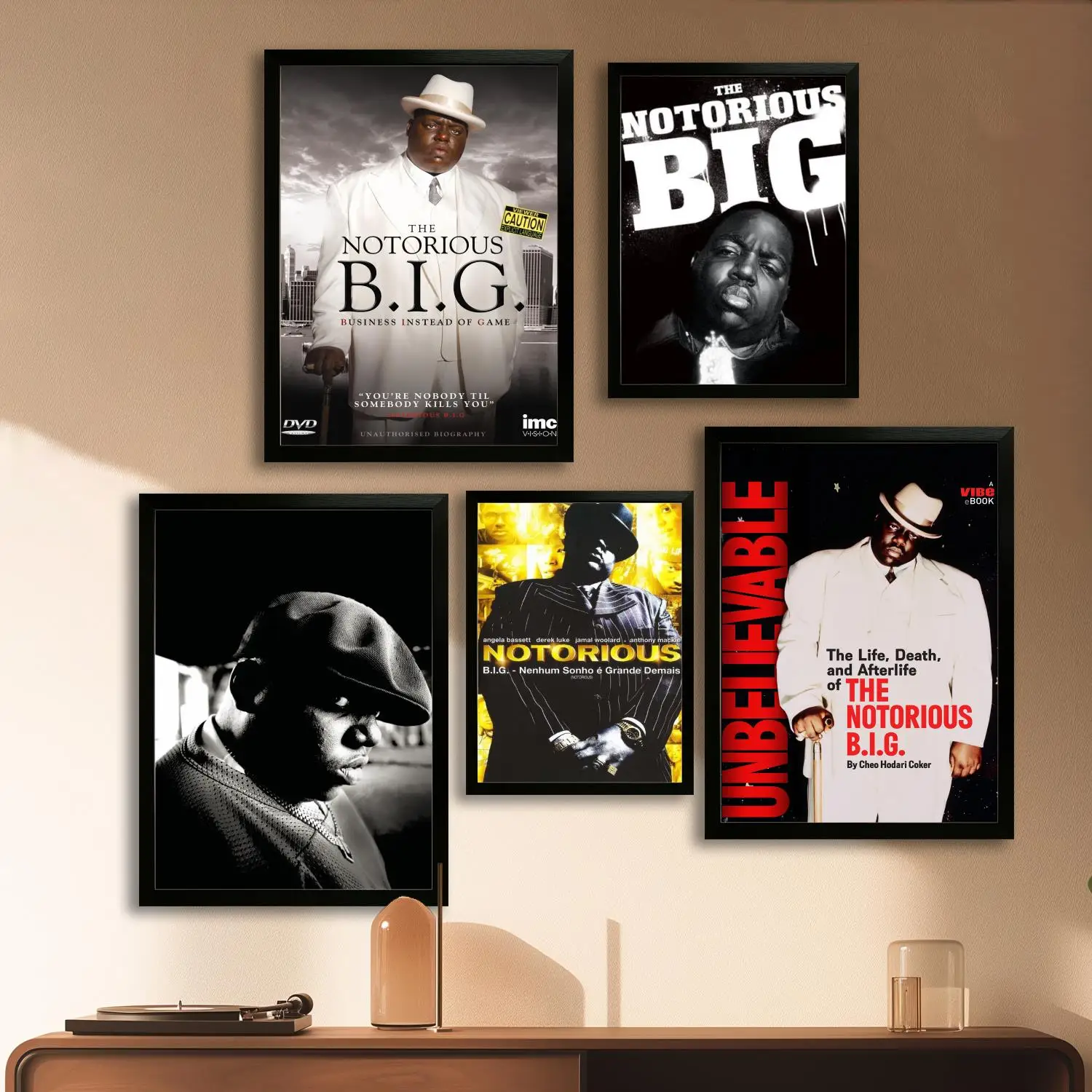 Biggie Notorious Big B.I.G Canvas Art Poster, Wall Art Picture Print, Modern Family Bedroom Decor Posters,Decorative painting