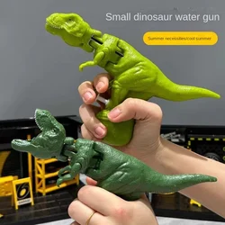 Press Type Children's Water Gun T-Rex Cartoon Cute Outdoor Boy Toy Manual Water Gun Pool Toys  Water Guns