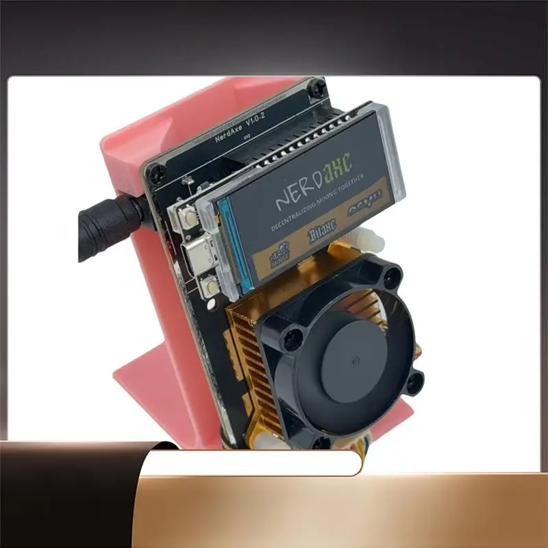 

X64A-Nerdaxe BTC Miner 500Gh/S BM1366 ASIC Chip Nerdminer Solo Lottery Miner Bitaxe Lottery Miner 3D Printed Bracket