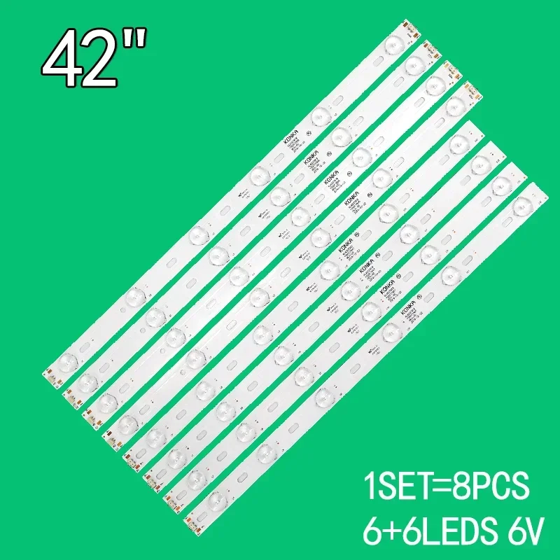 

LED backlight strip suitable for Konka 42 "K42A619 SUPRA STV-LC42T410FL KL42GT618 35017849 35017855 35017848