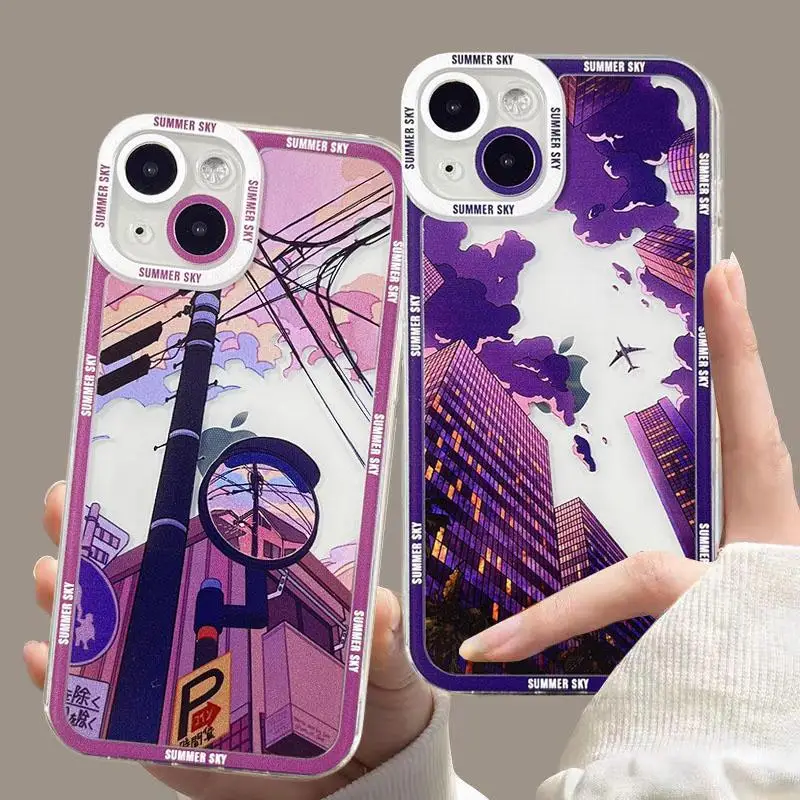 Japanese Anime Aesthetic Case for Huawei Honor X7B X8B X9B X9A 90 Lite 5G Nova 5T 3i P40 Lite Y9 Prime 2019 Clear Silicone Cover