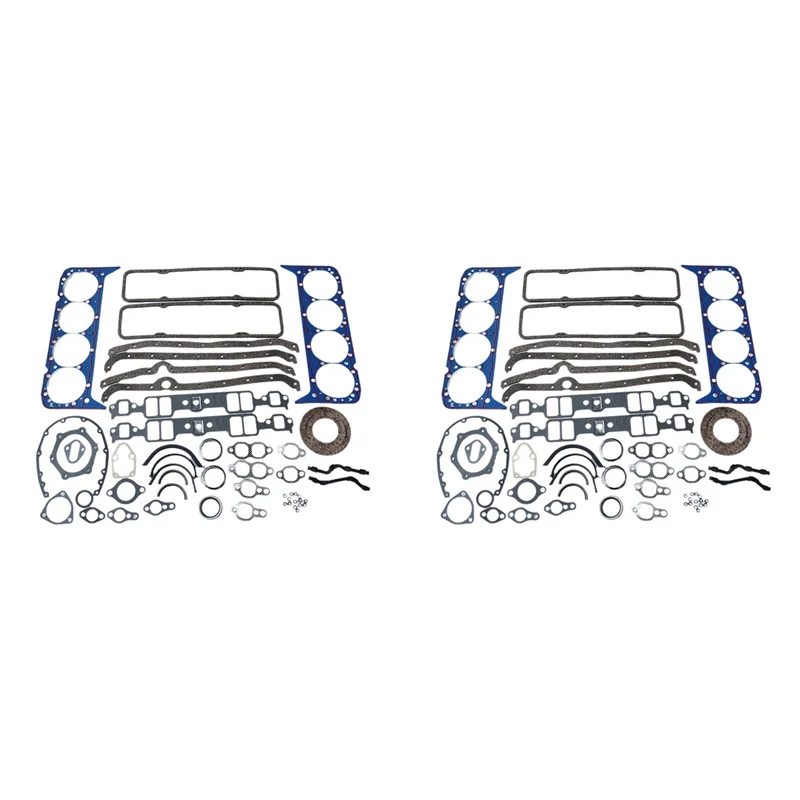 

2 комплекта прокладок для капитального ремонта двигателя Auto Engine Pro для SBC 283 302 307 327 350 5.7L C350-1, 260-1000, KS2600