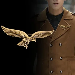 Retro Punk Eagle Brooch Flying Eagle Animal Pin Men and Women Fashion Trend Clothing Accessories Jewelry Gifts