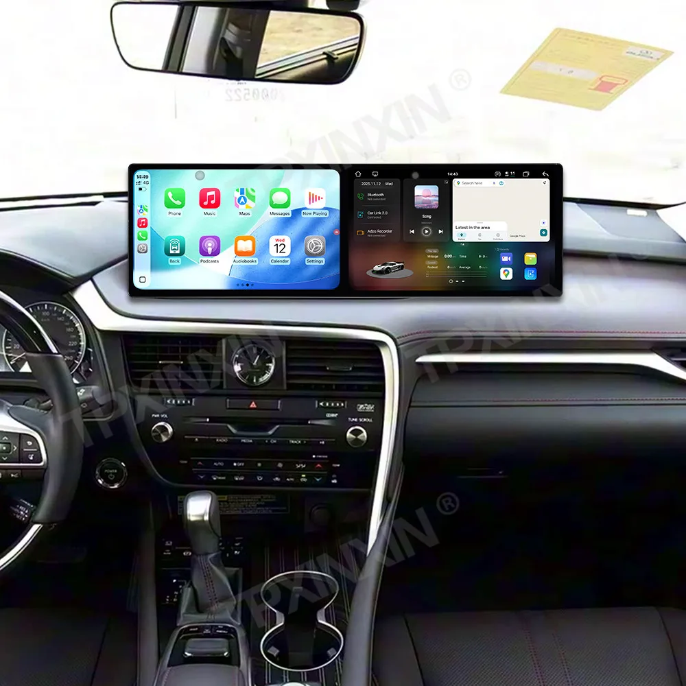 راديو ملحقات السيارة لكزس RX 2016-2019 أندرويد السيارات لتحديد المواقع والملاحة الوسائط المتعددة ستيريو استقبال رئيس وحدة خرائط غير متصلة بالإنترنت