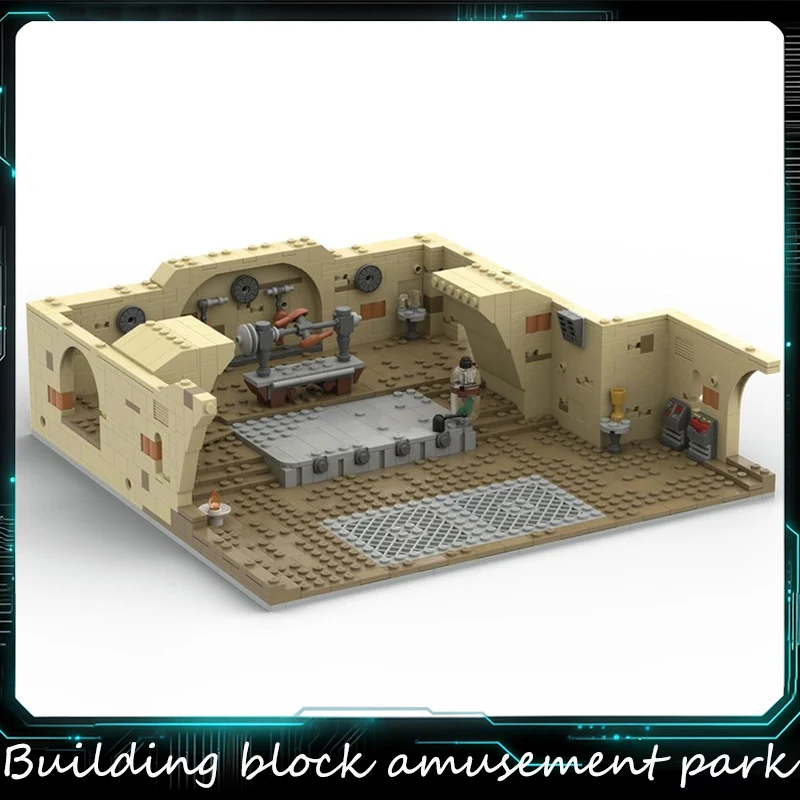 

983 Parts Alien Throne Hall & Kitchen Area Palace Module Building Block Brick Kids DIY Creative Assembly Educational Toys Gifts