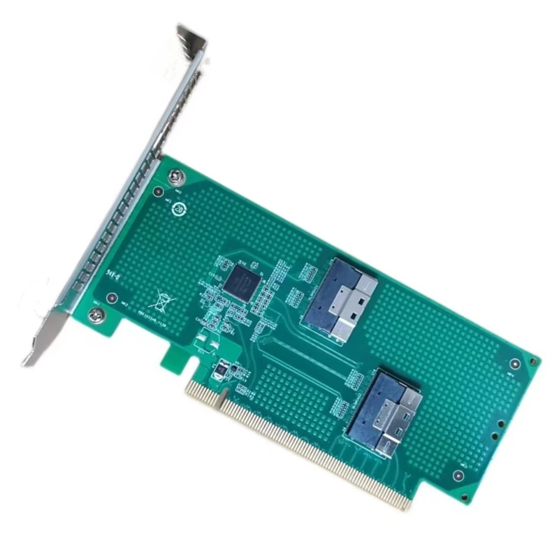 Highly Speed SFF-8654 8i to PCIe Adapters Extension Card PCIe Adapters for Nvme Mainboard Computer