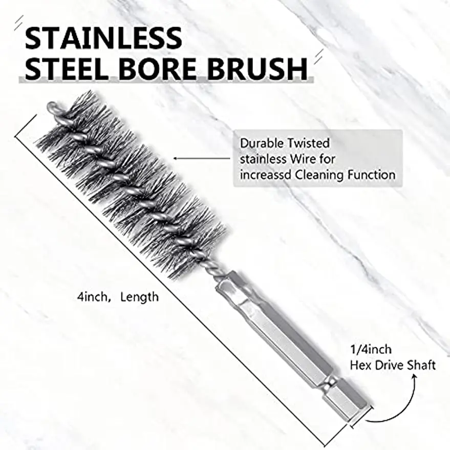 8-19mm Cleaning Drill Brush Stainless Steel Wire Brush Electric Drill Cleaning Brush Multifunctional Polishing Tool 1pcs