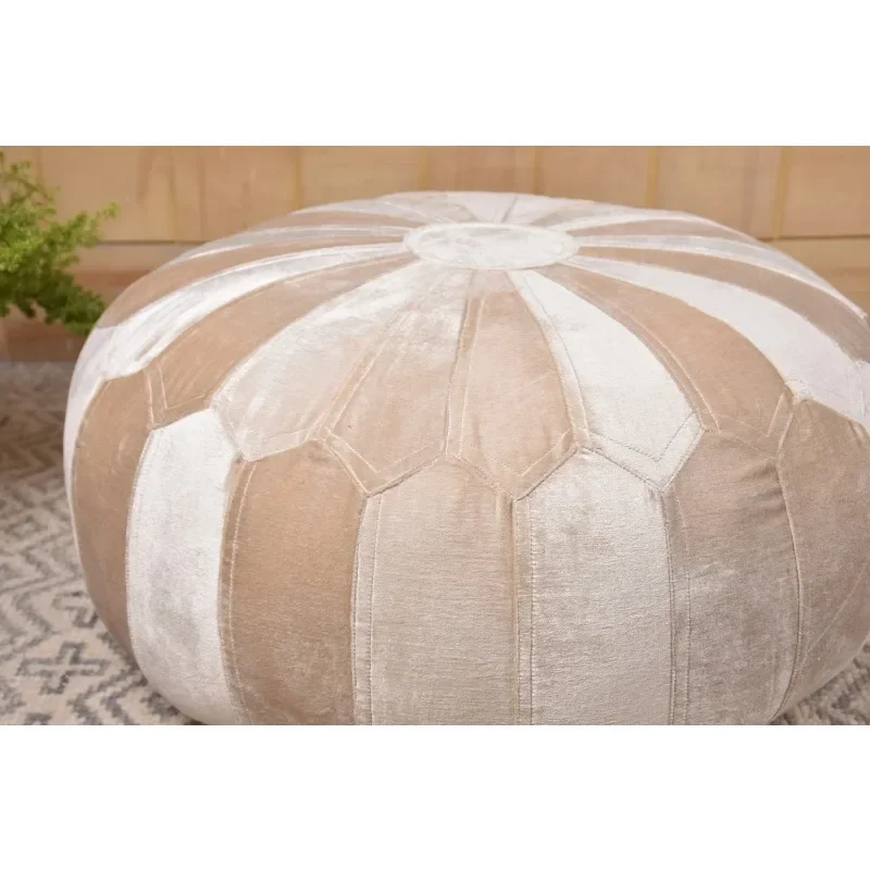 

Velvet patchwork futon handmade ottoman