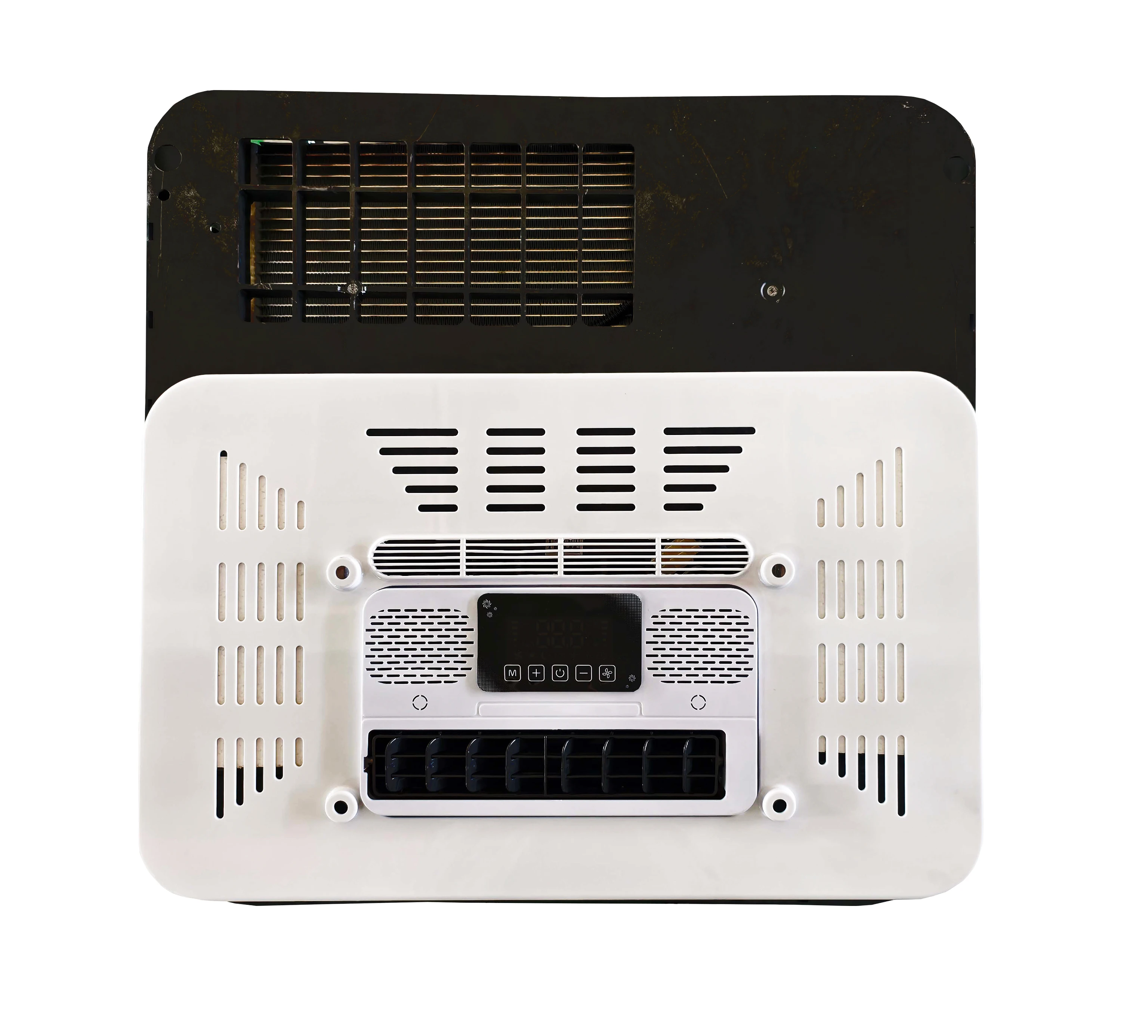 مكيف هواء على السطح مكيف هواء 12 فولت لشاحنة RV قافلة جرار كابينة تعمل بالبطارية تيار مستمر 12 فولت 24 فولت Aircon #5