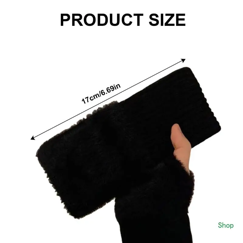 Dropship Trendy Warm Thermal Gloves Knitted Stylish Soft Gloves for Cold Weather Winter Cycling Skiing Climbing