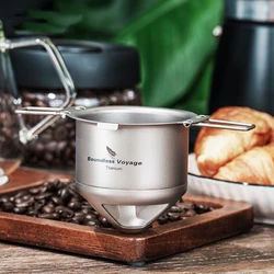 Titanium Reusable Coffee Filter For Pour Over And Drip Coffee Maker Ti6002p Fine 120 Mesh Tea Leak Outdoor Home Filter