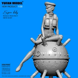 1/35 YUFAN Resin model kits figure beauty colorless and self-assembled YFWW-2100