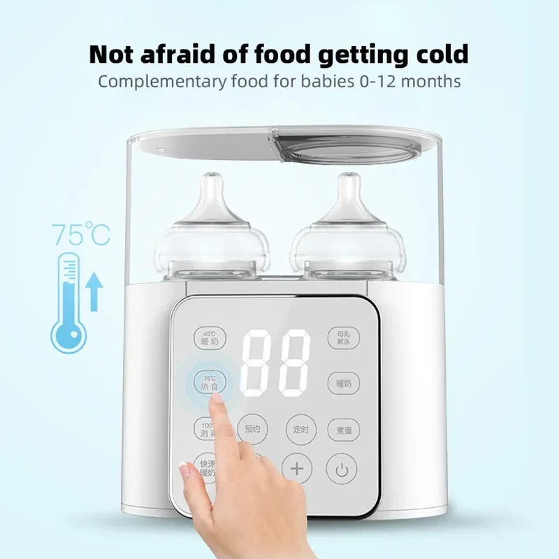 Baby Feeding Bottle Warmer Multi Function Fast Baby Food Heater Baby Milk Warmer Steriliser with Accurate Temp Control