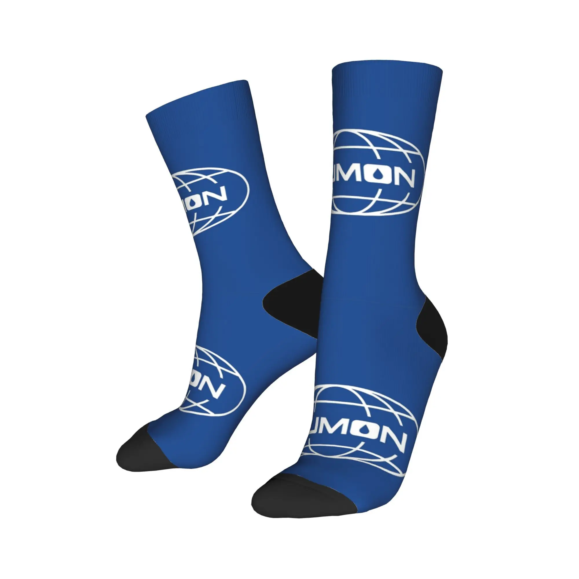 Winter Warm Funny Unisex Severance Lumon Logo Blue Socks  Non-slip Basketball Socks