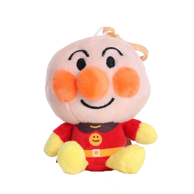 Japão Anpanman Peluches para Crianças, Figuras Anime, Bonecas Super Macias, Pingente Cartoon, Presentes de Aniversário, Decoração de Natal Kawaii, 10cm