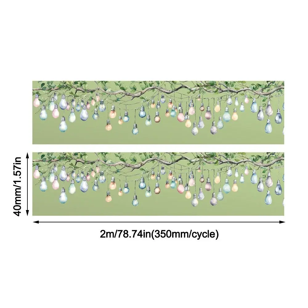 Mr. Paper 6Style Lighting Theme Shell Light Tape PET 40mm*2m Handbook Notebook Decoration DIY Tape Stickers for DIY Phone Case